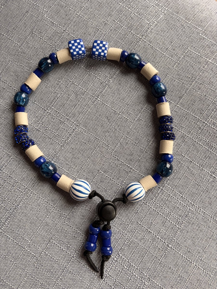 Anti teek/vlooien kralenketting voor honden-EM kralen-Diesel-34/36cm-NaamopKado-Hondensierraad