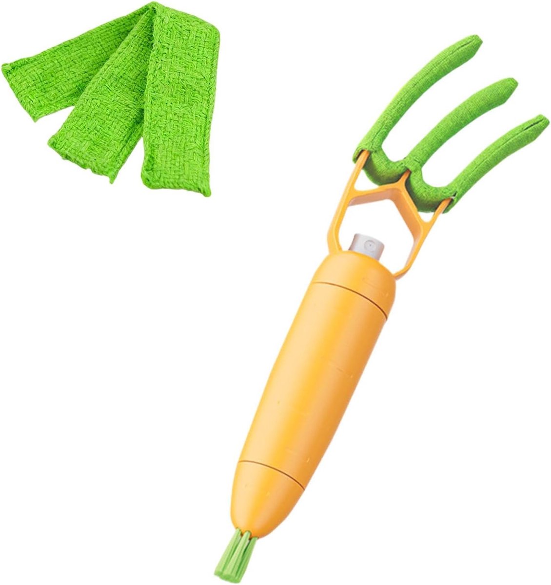 Jaloezieënreiniger - Stofborstel Raam - Stof Verwijderen - Microvezelhoes Afneembaar - 26 cm - Wortel