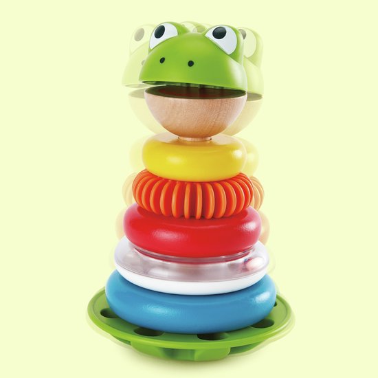 Hape E0457 stapelkikker om op te bouwen