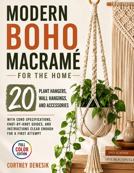 Modern Boho Macramé for The Home - cover