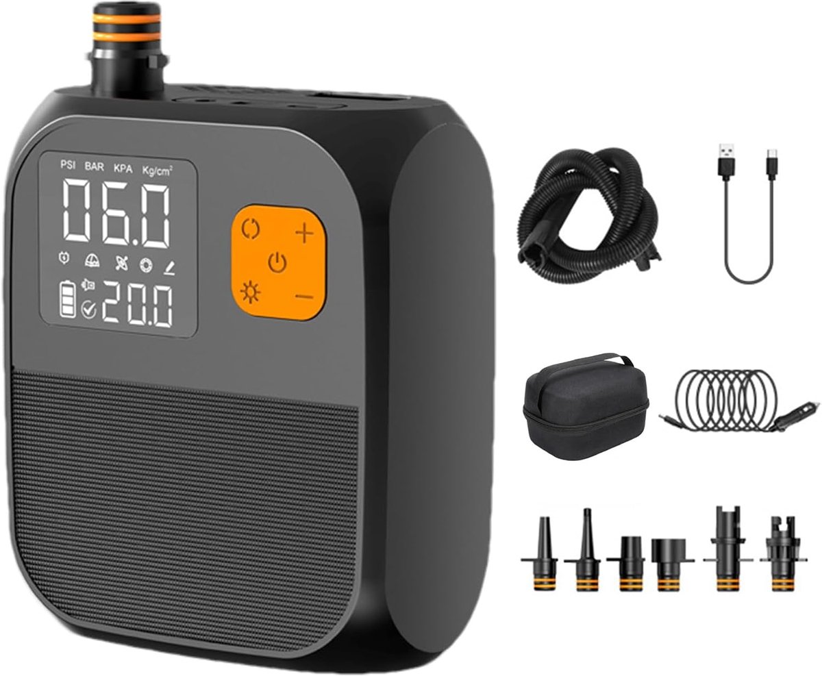 Elektrische Airco Compressor - Draagbare Pomp Kajak - Outdoor Kamperen - 25 PSI Maximale Druk