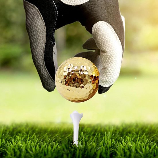 Golfballen - Set van 2 - 4,26cm - Dubbellaagse Trainingsballen - voor Verre Afstanden - Synthetisch Rubberen Golf Ballen - voor Oefenen en Driving Range - Fluorescerende Sport Cadeau en Kantoor Decoratie — afbeelding 5