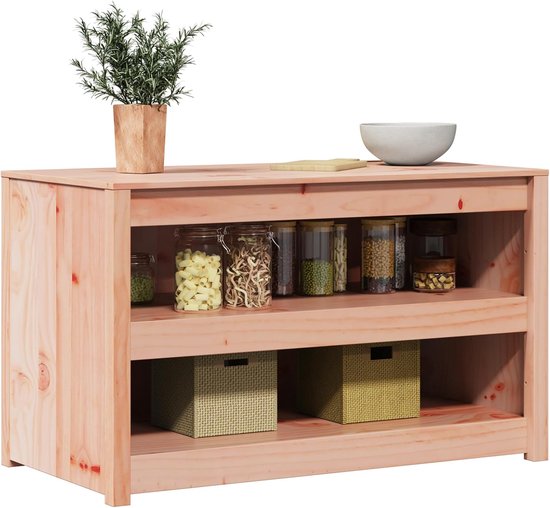 Buiten Keuken Kast - Opbergkast Tuin - Keuken Organiseren - Massief Douglas Hout - 106x55x64 cm - Bruin — afbeelding 3