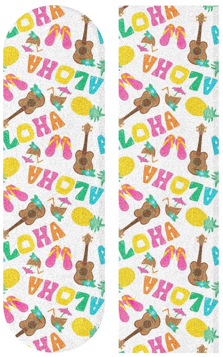 Skateboard Griptape Deck Schuurpapier Skateboarden Anti-slip Universeel Aloha Gitaar