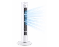 Floria Torenventilator – Ventilator – 82 cm – 3 Snelheden – 90° Oscillatie – Timer 2 Uur – 45W – Wit