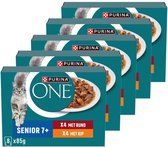 PURINA® ONE® Senior - Kattenvoer Natvoer - Kip & Rund - 40 x 85 g