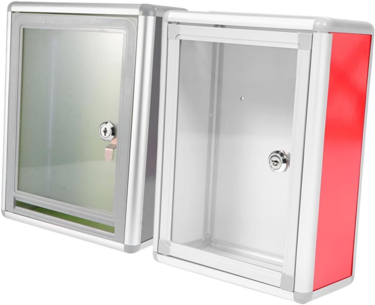 Mailbox Set - Brievenbus Container - Berichten Verzamelen - Met Beveiligingsslot - 28.5x21.5x10.5cm - Assorti