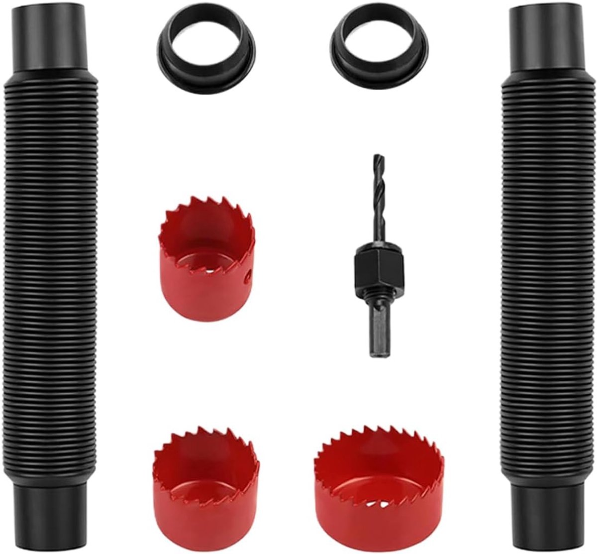 Regenpijp Afleider - Regenwater Adapter - Tuin Irrigatie - Lekvrije Afdichting - 27 cm Lengte - Zwart
