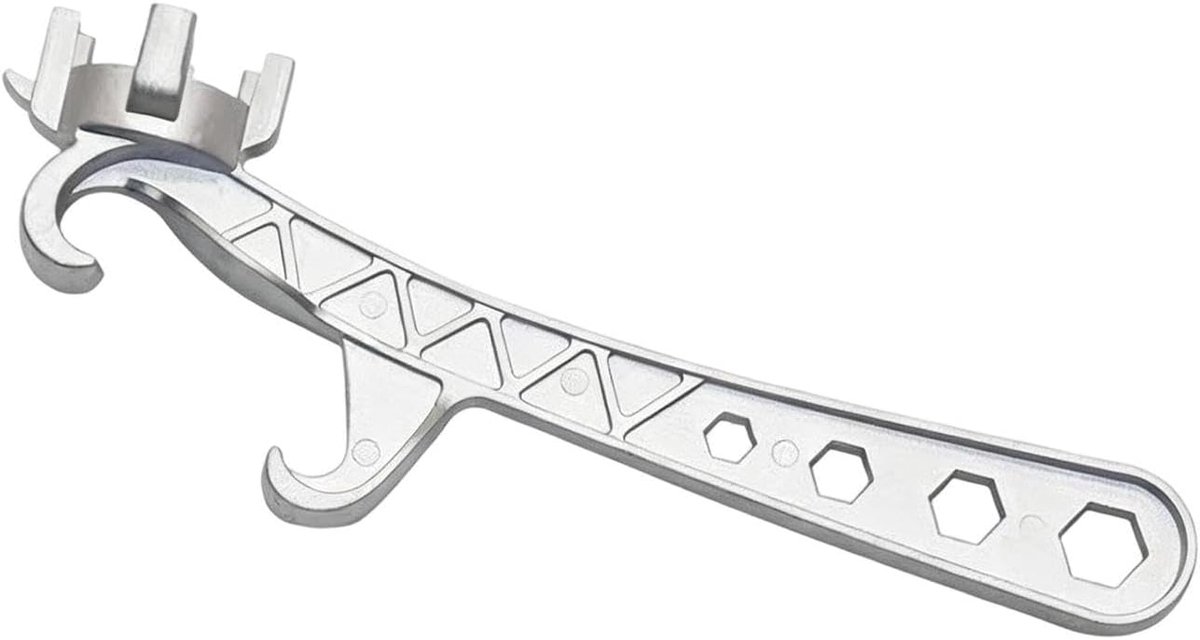 Emmeropener - Dekselverwijderaar - Vaten Openen - Aluminiumlegering - 24 cm - Grijs