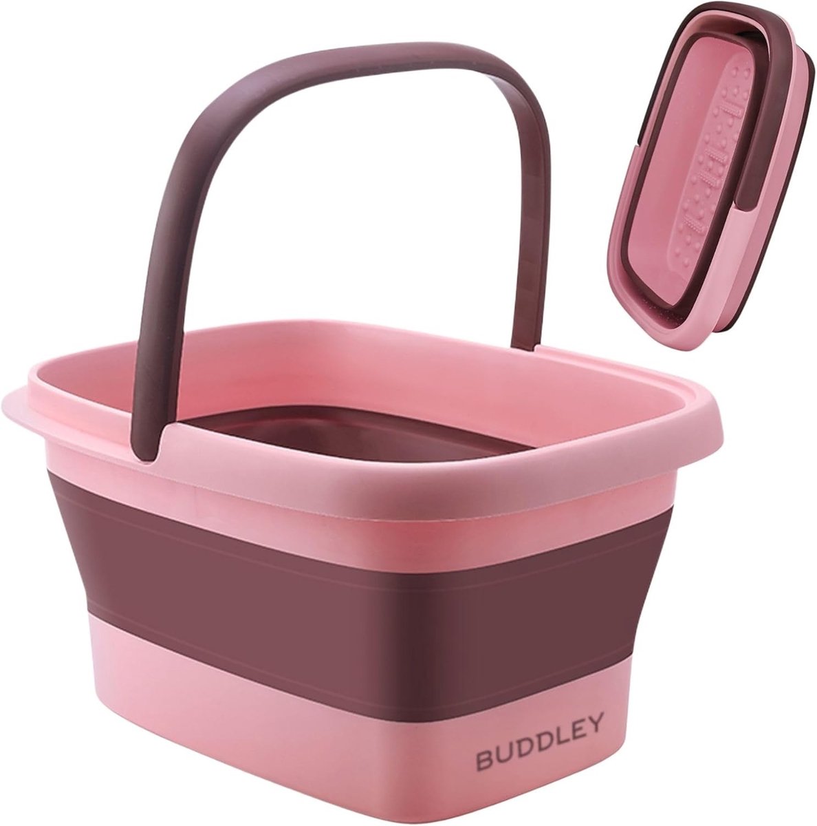 Opvouwbaar Voetbad - Kunststof Roze - Perfect voor Massages - Anti-slip Bodem - Voor Thuisgebruik