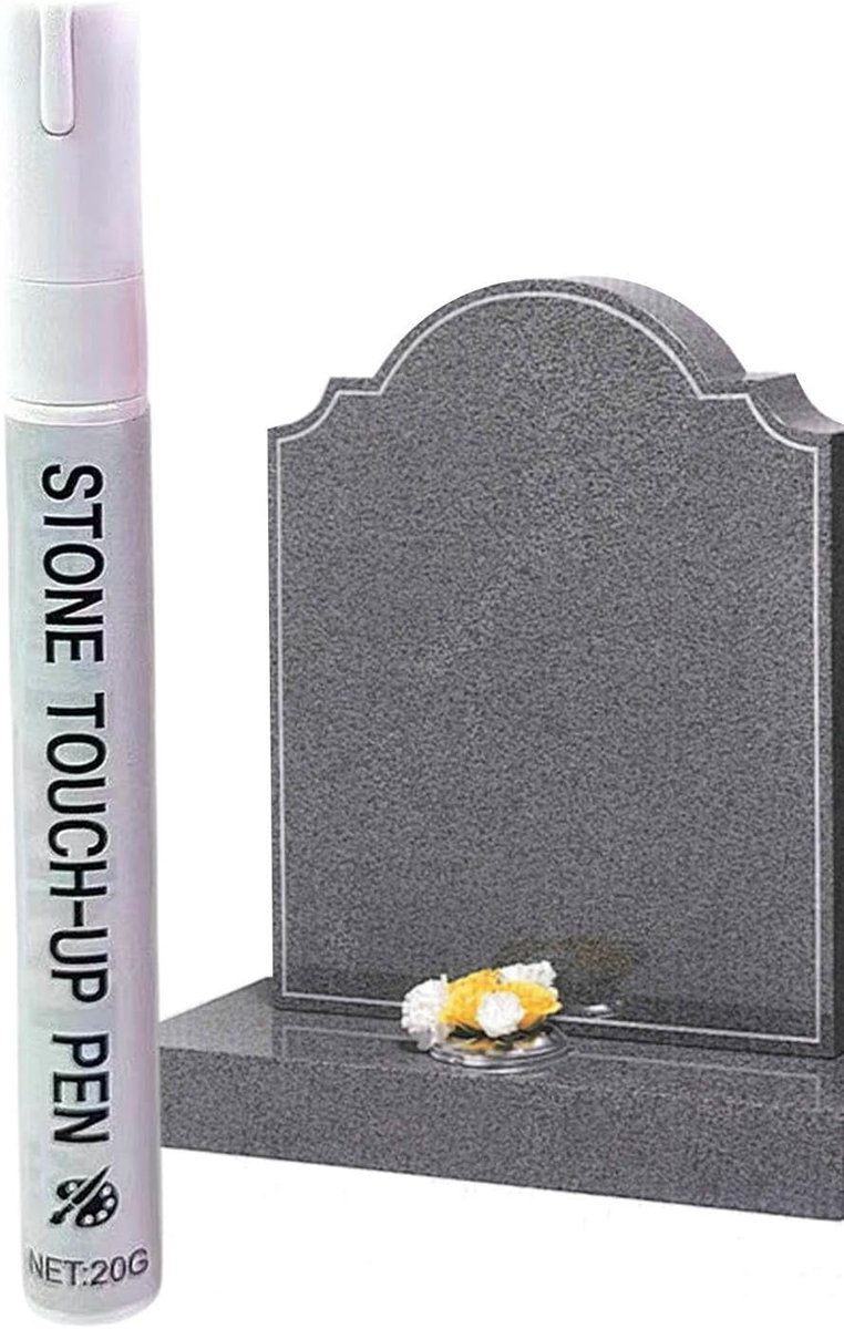 Inscriptie Verf Pen - Steen Marker - Graf Restauratie - Weerbestendige Inkt - 3mm Tip - Wit