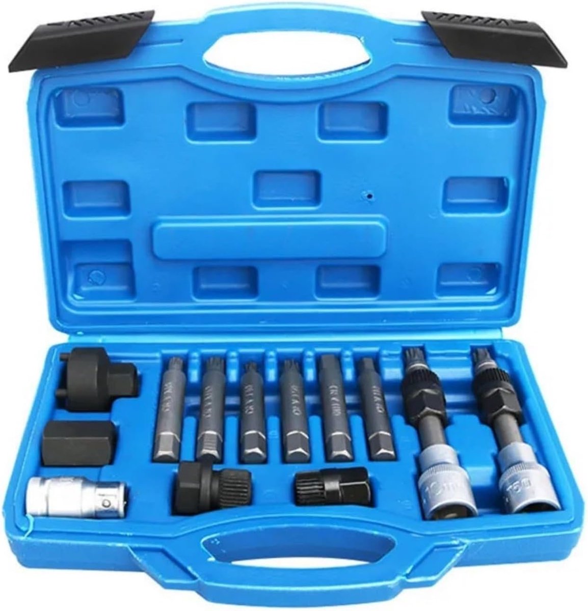 Poelie gereedschapsset - Dynamo tool - Auto onderhoud - 13 delig - 33 tand - Zilver