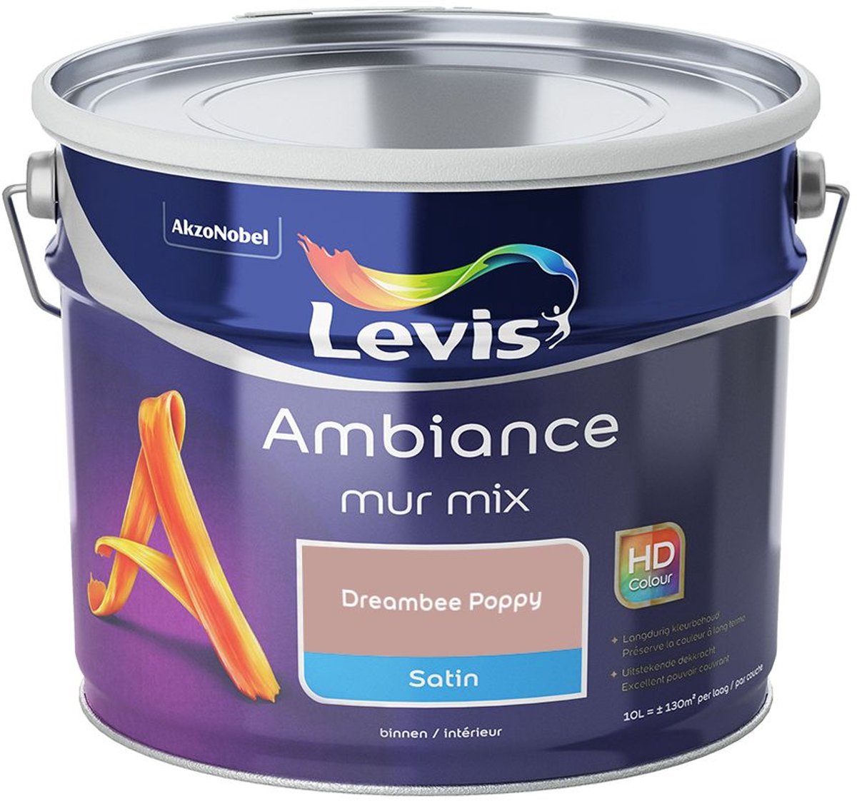 Levis - Ambiance Mur Satin Mix - Dreambee Poppy - Mengverf - 10 L