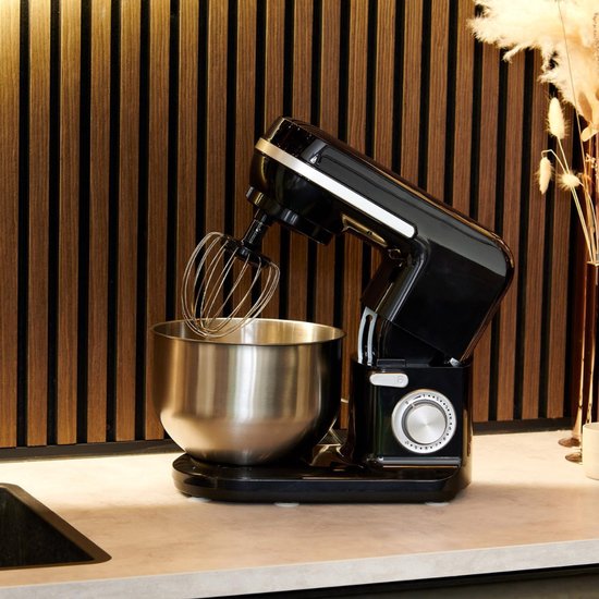 QIN® Mixer met mengkom - Mixer - Mixer met mengkom keukenmachine - Zwart - ‎37cm x 24cm x 32cm van Qin — afbeelding 4
