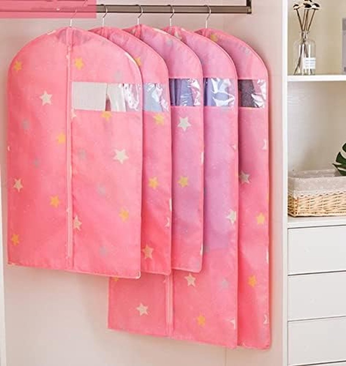 Kleding Stofhoes - Beschermhoes Kleding - Kleding Opbergen - Wasbaar en Recyclebaar - 60x120cm - Transparant