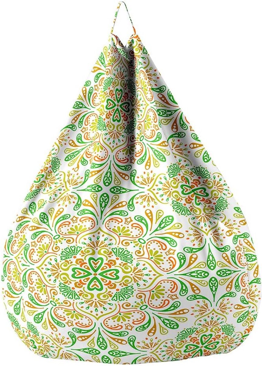 Zitzakhoes Zonder Vulling - Luie Bank - Speelgoed Opbergen - Afneembaar En Wasbaar - 90x110cm - Groen
