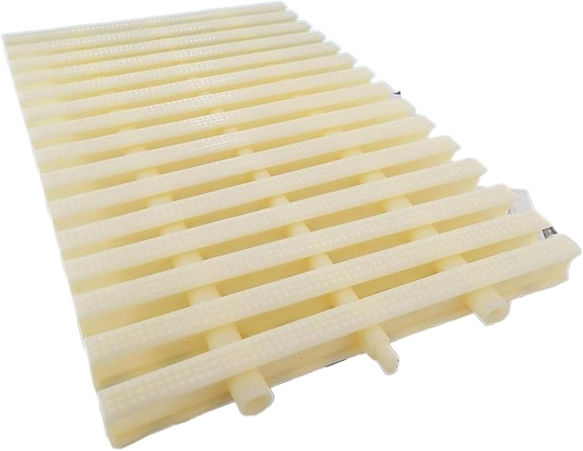 Afvoerrooster - Drainage rooster - Waterafvoer verbeteren - Antislip ontwerp - 100 cm lengte - Beige