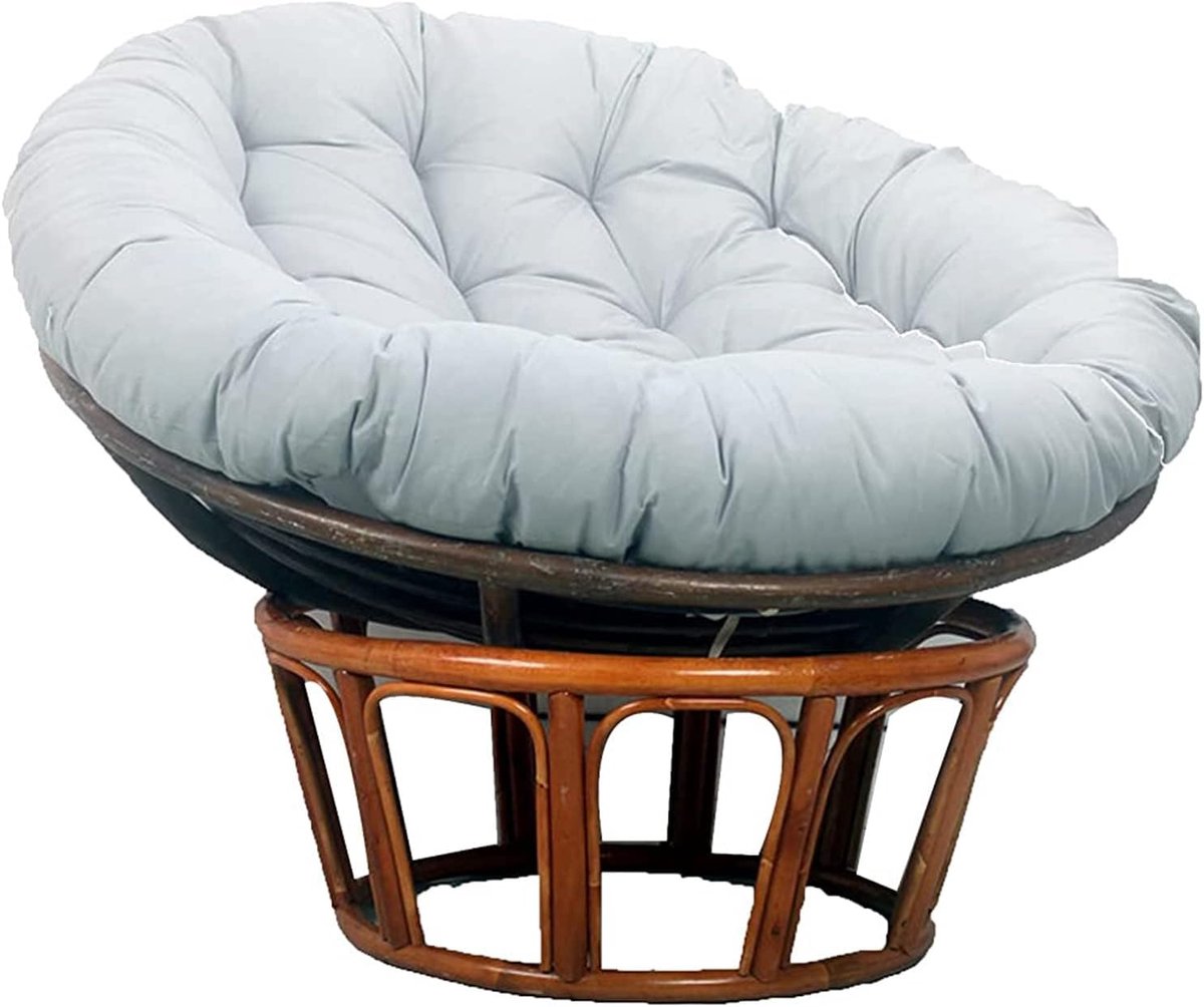 Papasan stoelkussen - Hangmat kussen - Ontspannen Zitten - Vlekbestendige stof - 100x100cm - Oranje