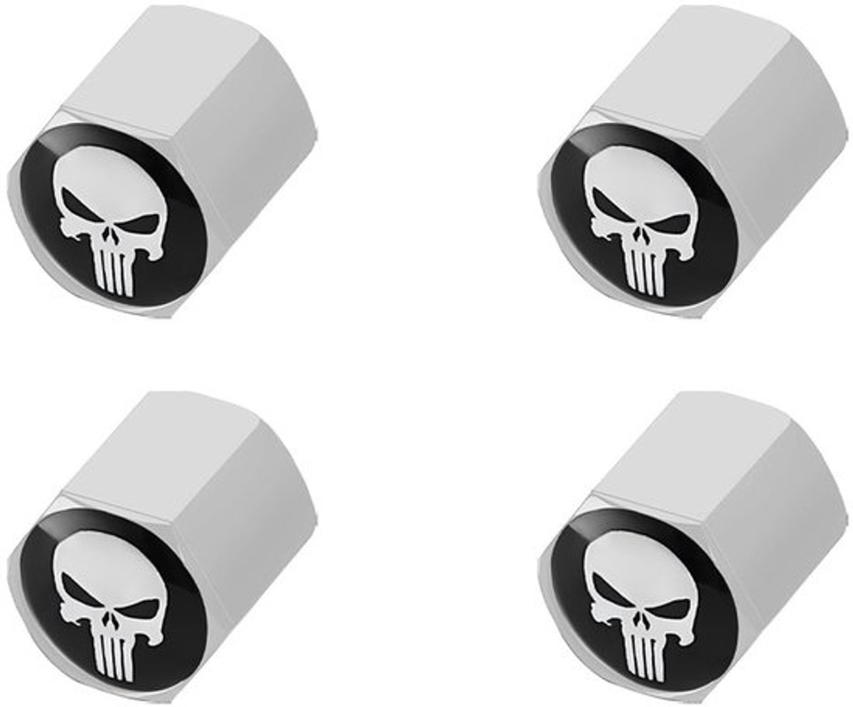 Zeynomax - Skeletbanden - Ventieldoppen - Gepersonaliseerd - Zilver