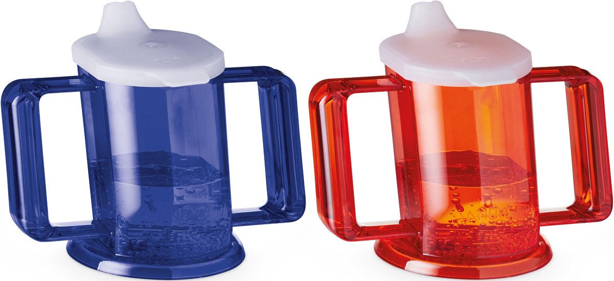 HandyCup set Blauw - Rood