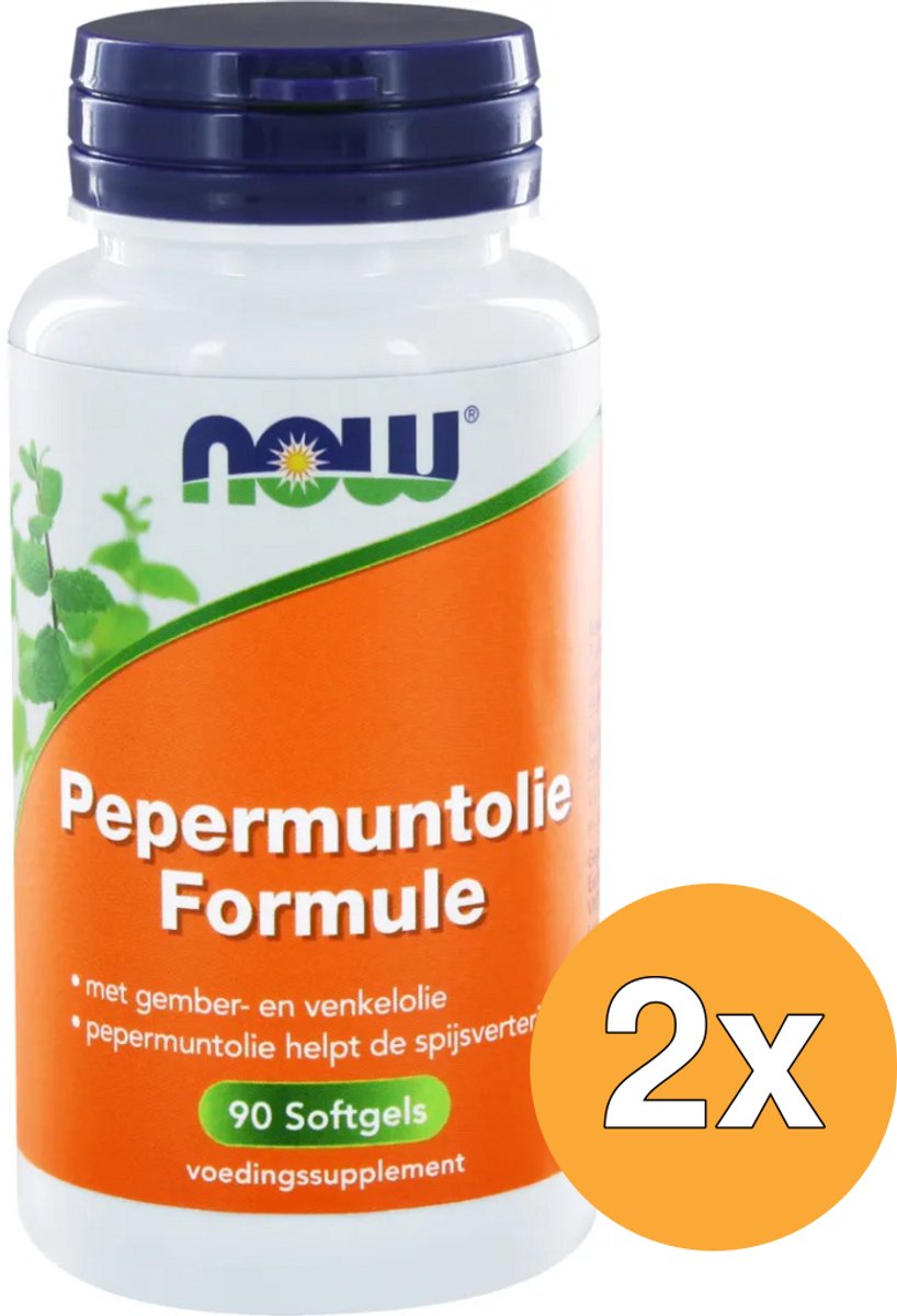 2x Now Pepermuntolie formule (90 softgels)