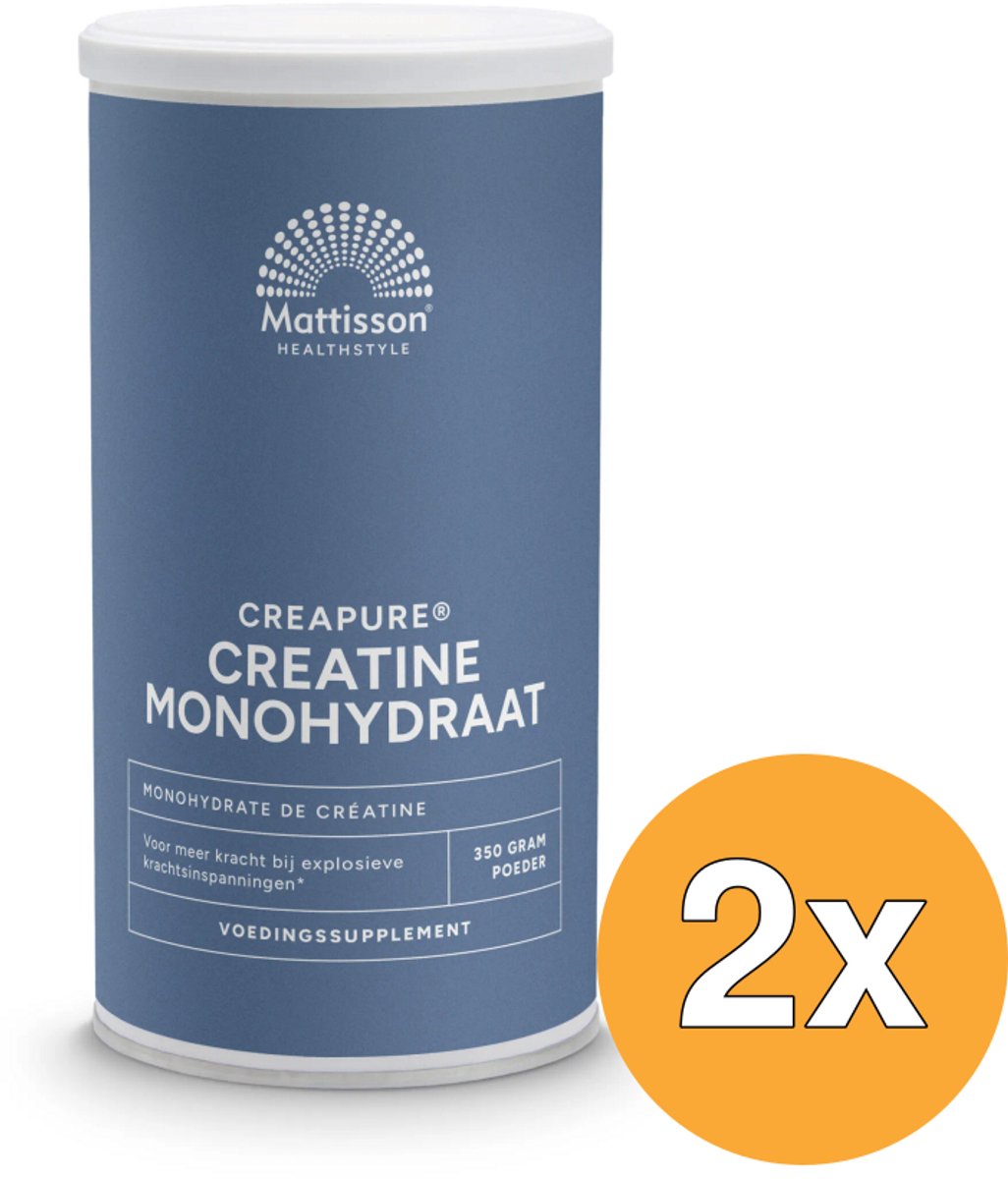 2x Mattisson Creatine Monohydraat Poeder Creapure (350 gr)