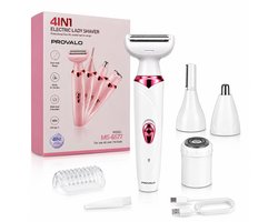 Ladyshave 4 in 1 Draadloze Trimmer voor Vrouwen – Bikinitrimmer, Body Trimmer, Gezichtstrimmer & Oksel Trimmer | Oplaadbaar - Scheerapparaat vrouwen