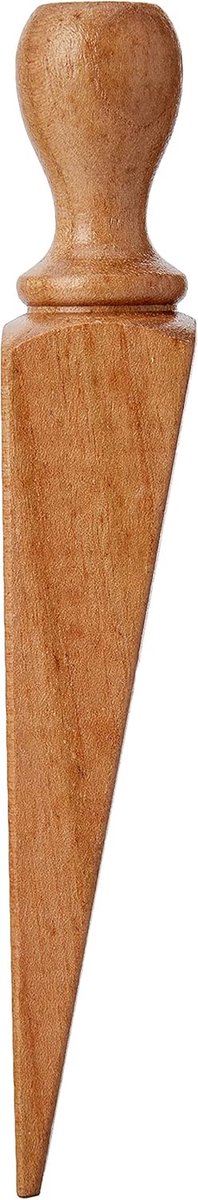 Deurwig - Houten Stopper - Houd Deur Open - Stevig Hout - 163 mm - Wit