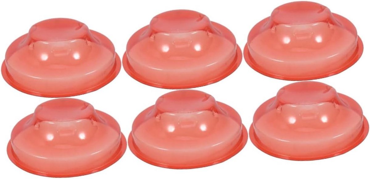 Rookmelderhoezen - Alarm Covers - Bescherming Apparaten - Snelle Installatie - 6 Stuks - Oranje