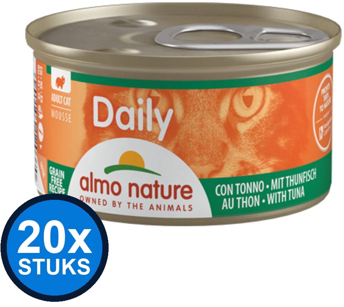 Almo Nature Almo Nature Daily - Mousse Tonijn - Kattenvoer Natvoer - 85g