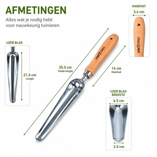 Synx Tools Handonkruidsteker - Tuingereedschap - Onkruidsteker - Onkruidverwijderaar - Verzinkt staal van Synx Tools — afbeelding 4