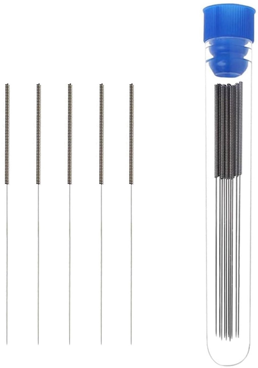 Dailygoods- Reinigingsset Hoogwaardig Roestvrij Staal - 3D-Printermondstuk - Reinigingsnaalden 0,15 mm - Onderhoudsset - Duurzaam - Flexibel