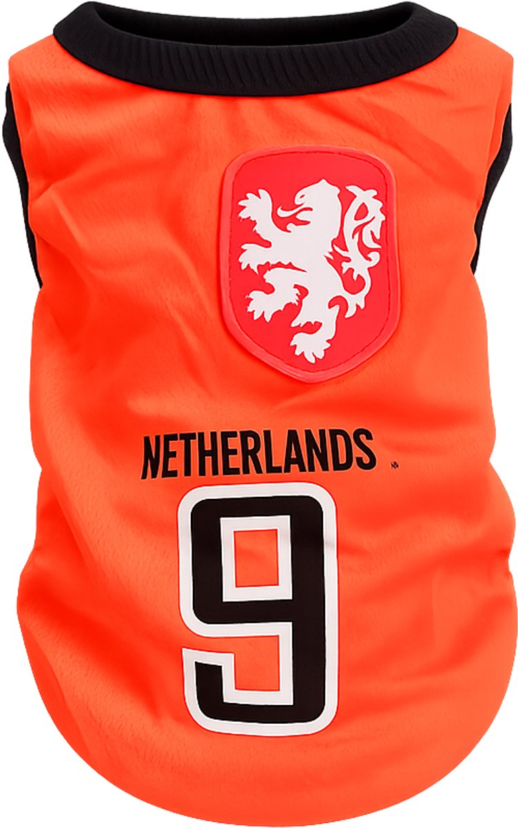 WK Shirt Hond - Oranje Honden T-shirt - Voetbal Shirt voor Honden - S