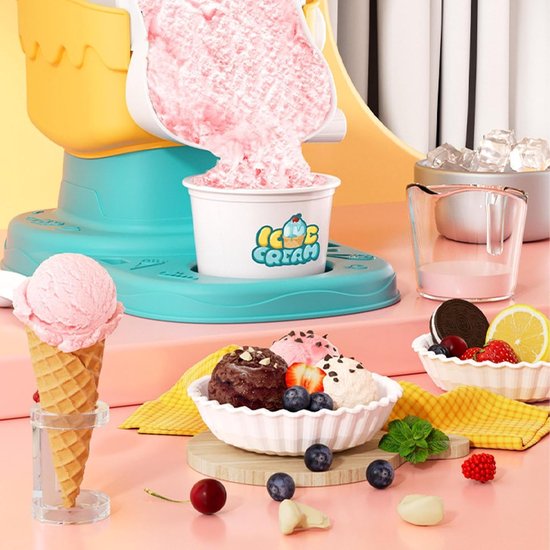 Ijsmachine Kinderen - Yoghurt Maker - Zelf IJs Maken - Stimuleert Creativiteit - 17.5x22.1x19.2cm - Meerkleurig — afbeelding 5