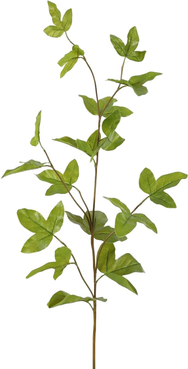 Viv! Home Luxuries Passiebloem bladtak - zijden bloem - groen - 98cm