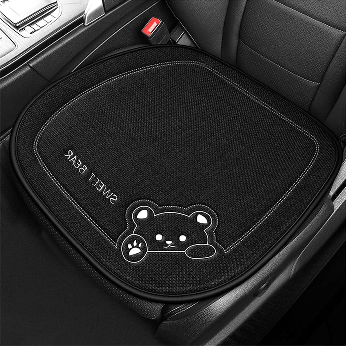 Stijlvolle en comfortabele autostoel kussens 50 x 50 cm - Cartoon Beer, antislip, ideaal voor SUV en auto