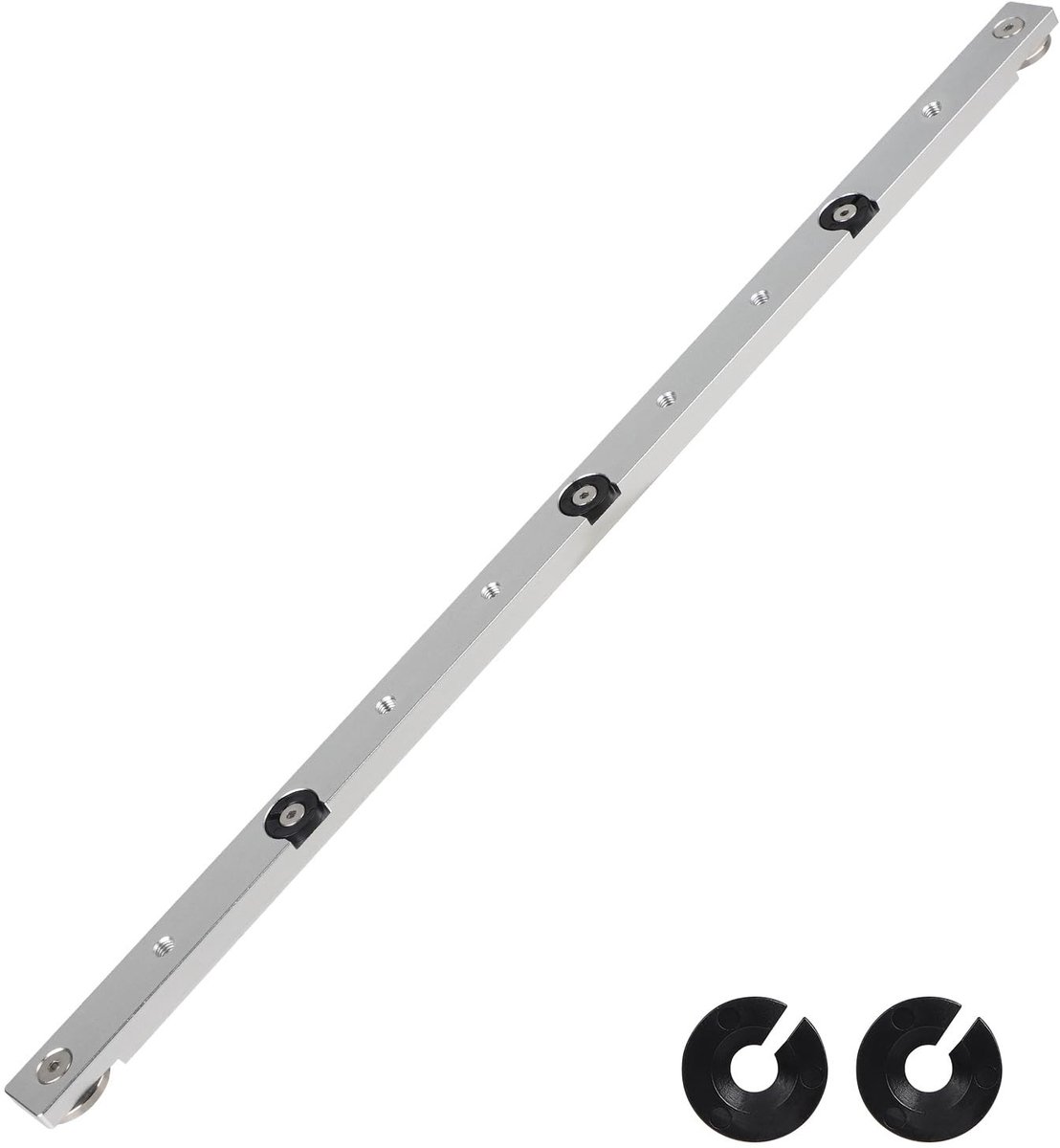 Dailygoods - Mitre Bar - T-sleuf-stang - Aluminiumlegering - 450 mm - Verstelzaag - Geschikt voor tafelzagen en bandzagen