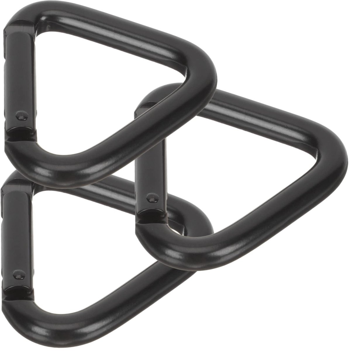 Dailygoods- Karabijnhaak Driehoekig - 3 Stuks - Sleutelhanger - Klimkarabijnhaak - Lichtgewicht Aluminium - Slijtvast en Sterk - Klimhaak
