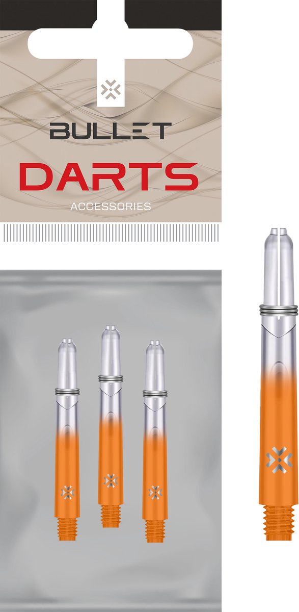 BULLET SHAFTS 28MM ORANGE / TT van Bullet — afbeelding 3