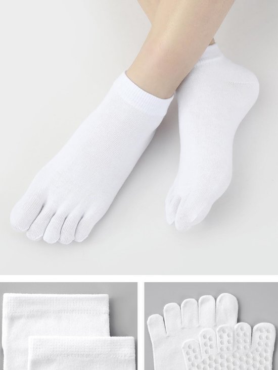 Dailygoods- Enkelsokken 99% katoen - Antislip - Teensokken - Yoga - Pilates - Individuele teenconstructie - Comfortabel en ademend van Dailygoods — afbeelding 2