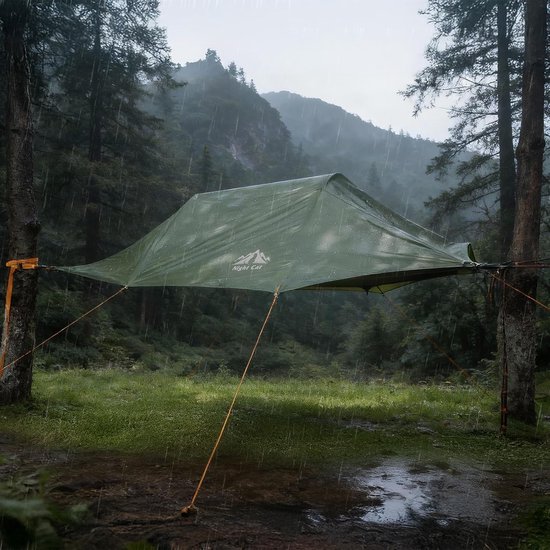 Night Cat Hangmat Tent met Muggennet Waterdichte Regenkap voor 2 Personen Wandelen Kamperen in de Tuin Achtertuin Wilde — afbeelding 4