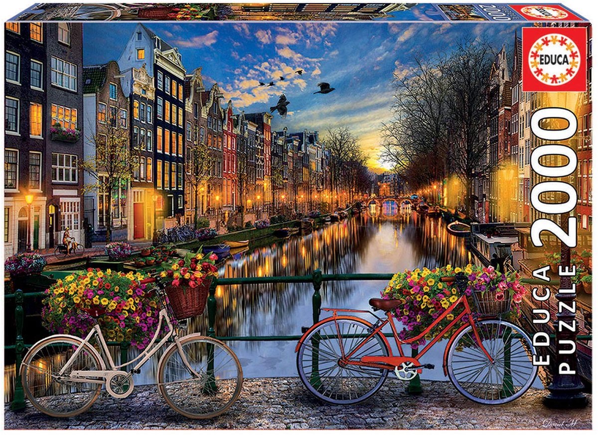 2000 Stukjes Puzzel van Amsterdam - Puzzel voor Volwassenen en Kinderen