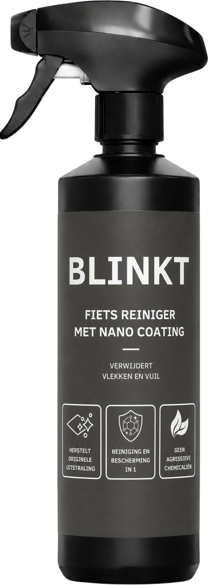 Fietsreiniger met Nano Coating - Fiets Schoonmaken & Reinigen - Fiets Schoonmaakmiddel voor Racefiets, MTB & E-bike - Schoon na Elke Rit - 500ml - BLINKT