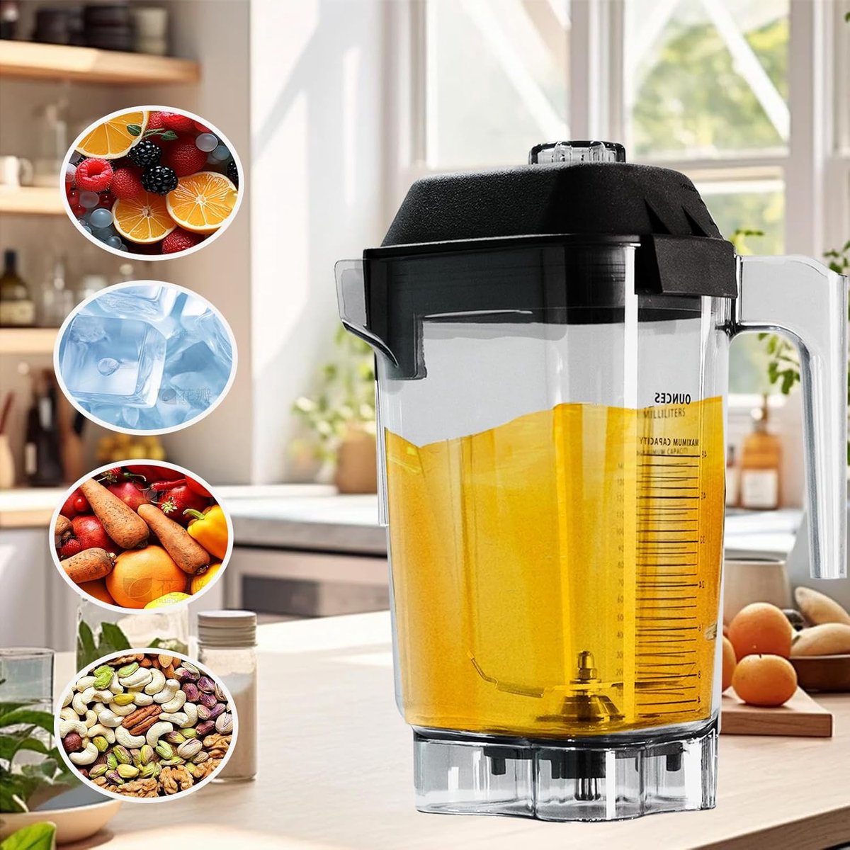Vervangende Advance-container van 1,2 liter (40 oz) voor Vitamix commerciële blender. – foto 2