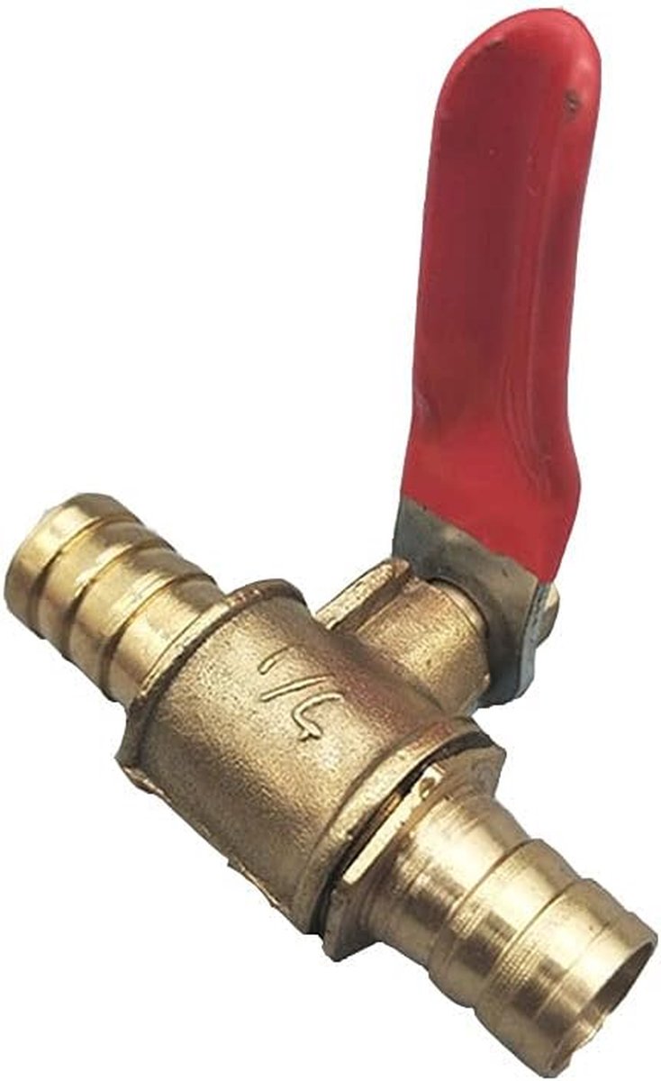 Kogelkraan - Afsluiter - Waterleiding Reparatie - Massief Messing - 8mm - Messing