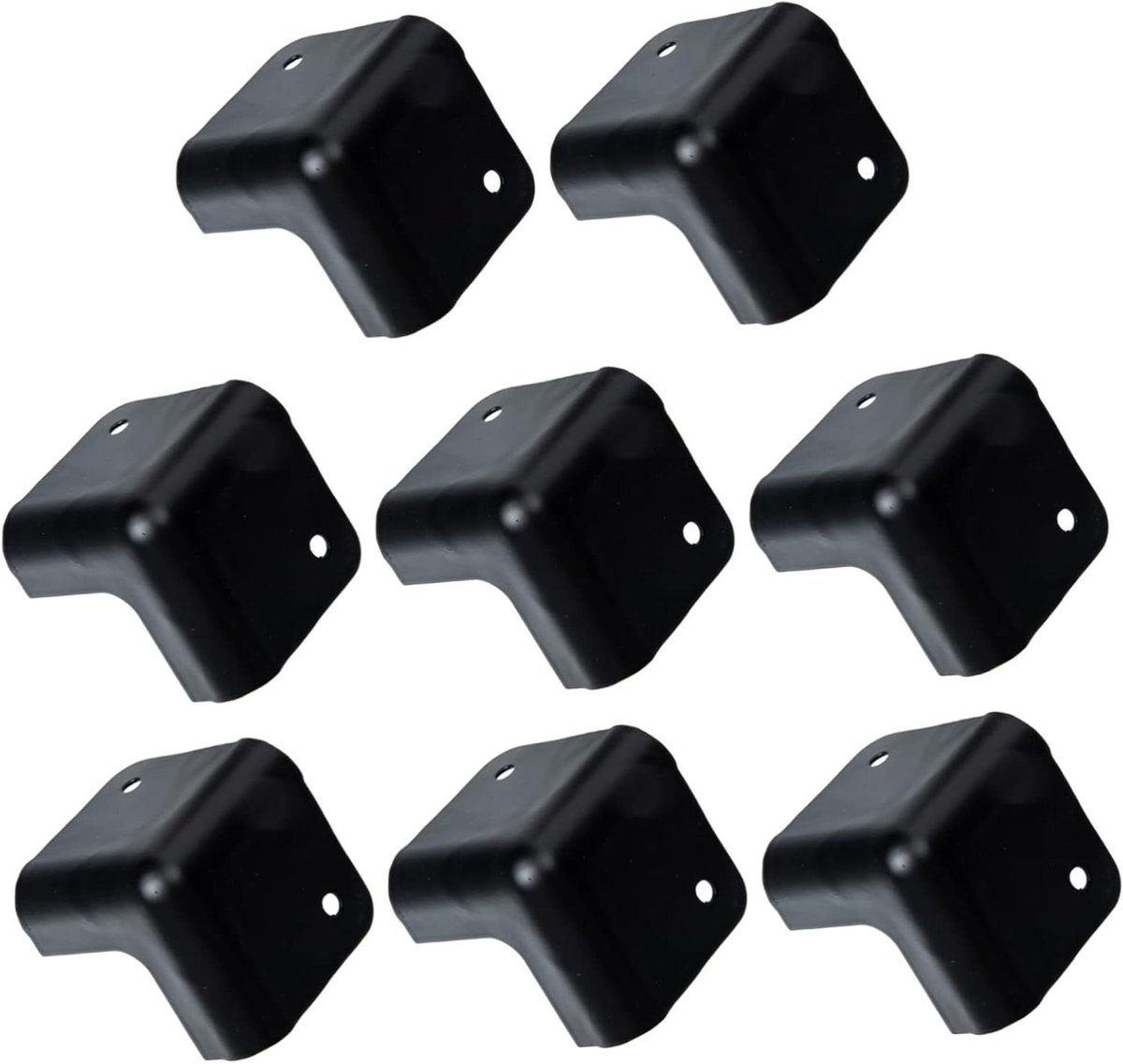Hoekbeschermers - Speaker hoeken - Bescherming kasten - Eenvoudige installatie - 8 stuks - Zwart