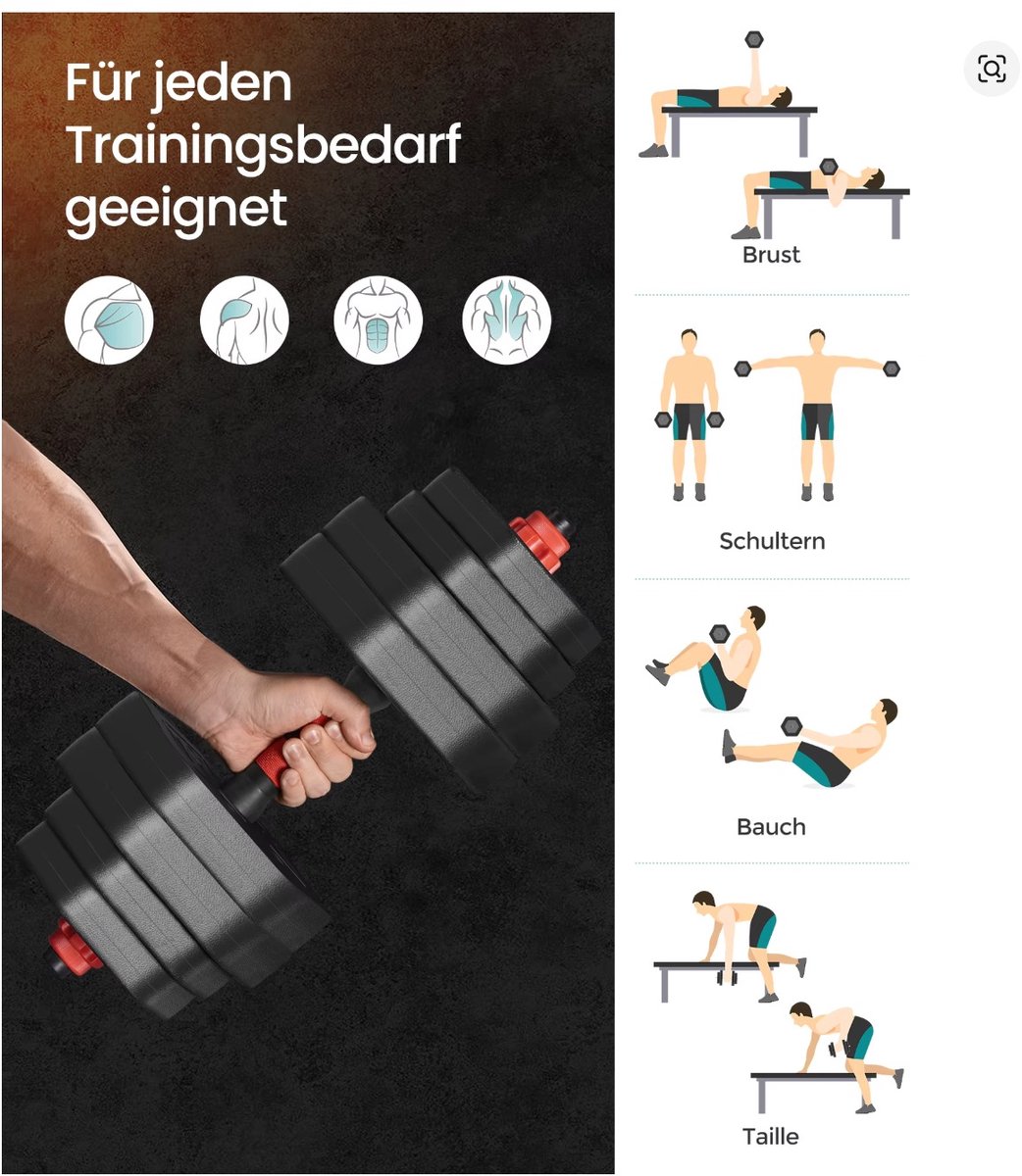 LeeuwenChoice® Halterset Dumbells & Halters - Hexagon Korte Halterset - Workout Fitnesstraining Gewichtheffen