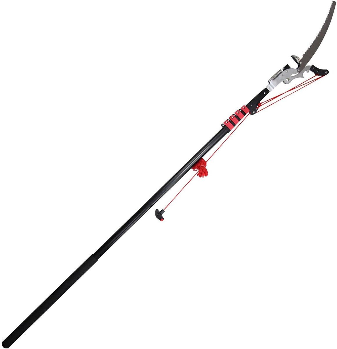 Telescopische Snoeischaar - Takkenknipper - Hoge Takken Snoeien - Verstelbare Lengte - 5.4 Meter - Zilver