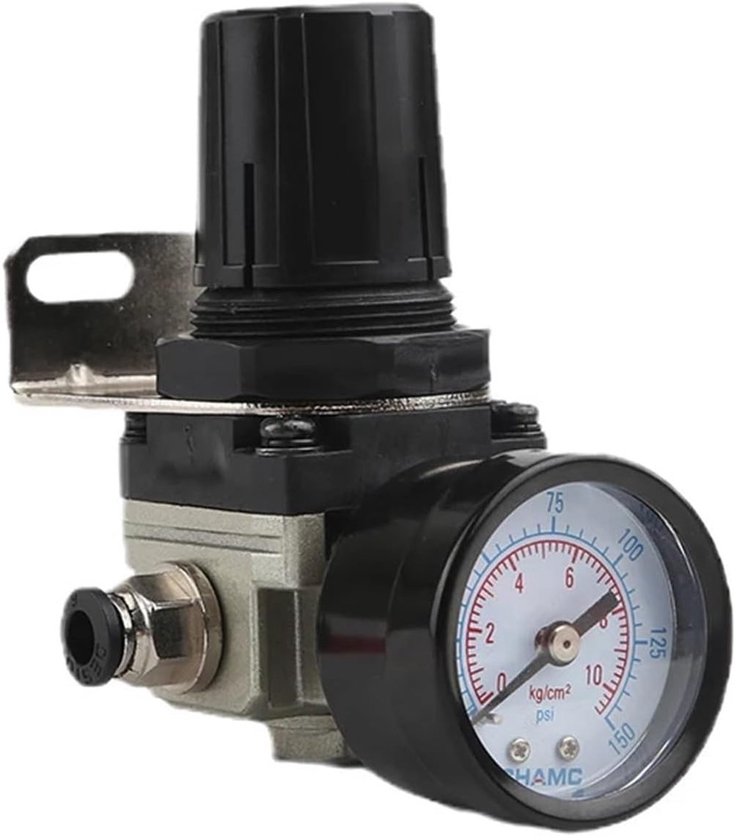 Luchtdrukregelaar - Pneumatisch ventiel - Compressor besturing - Met manometer - G1/4 - Zi