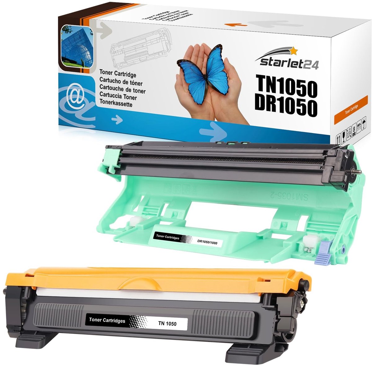 Dailygoods - TN1050 Toner + DR1050 Trommel - Compatibel met Brother Printers